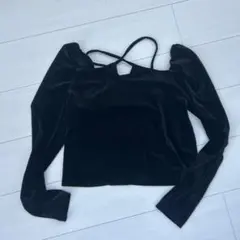 ベロア トップス　ストレッチ