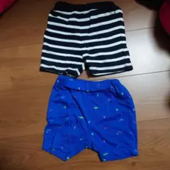 ストライプと魚柄パンツセット