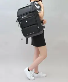 【値下げ中】【値下げ交渉可】KANGOL ブラック リュック・バックパック
