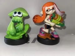 スプラトゥーン　フィギュア　amiibo ガール&イカ