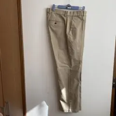 ベージュ チノパン バックポケット付き　32/30