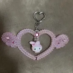 マイメロディ ハート型キーホルダー
