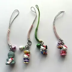 レア 京都・奈良限定 ご当地キティ ストラップ 4点セット