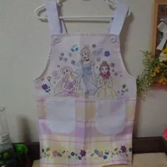 子ども用 ディズニープリンセス エプロン 110cm
