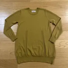 訳あり　GEORGES RECH マスタード色長袖セーター Mサイズ