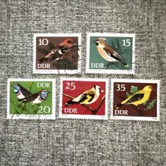 3800【消印有：海外切手(東ドイツDDR)】鳥 野鳥切手 3種 - メルカリ