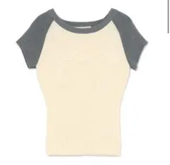 Raglan logo tops グレー - メルカリ