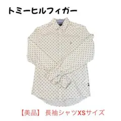 【T-3】美品　TOMMY HILFIGER 長袖シャツ XSサイズ