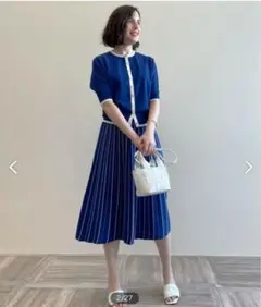 自由区　【洗える/マルチWAY】コットンアセテートニットセットアップ　40