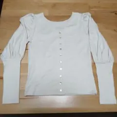 パフスリーブ 長袖 ニット