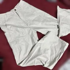 ‼️SALE‼️ ホワイト ベージュ ワイド パンツ サイドポケット付き