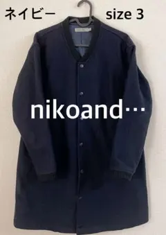 nikoand… ニコアンド　コート　ジャケット　ネイビー　L 大きめ