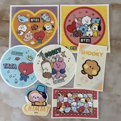 ステッカー　シール　BT21 7枚まとめ売り