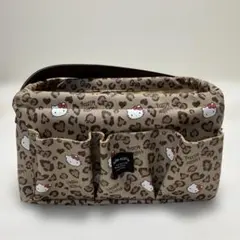 【新品未使用】しまむら キティ ヒョウ柄 仕切り付き収納ケース