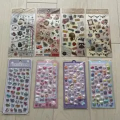 ぷくぷくシール ボンボンドロップシール クリアシール 8枚まとめ売り