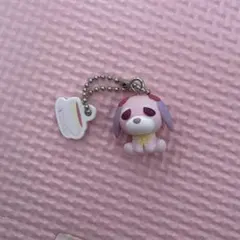 お茶犬　チョコボーロ　ボールチェーン付きマスコット　ハナ
