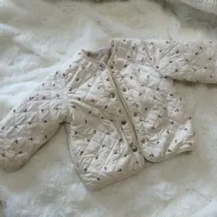 さくらんぼ柄 キルティングジャケット