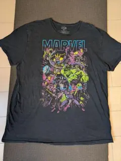 古着 MARVEL 公式 Tシャツ ブラック 2XL