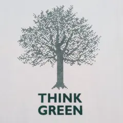 mont-bell モンベル THINK GREEN Tシャツ 白 M プリントのサムネイル