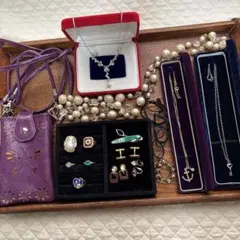 遺品整理生前整理断捨離パール調ネックレスアクセサリーまとめ売り✨poloカウス✨