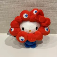 サンリオ　ハローキティ ミャクミャクなりきりぬいぐるみ カラビナ付き