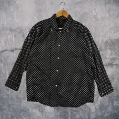 古着　トップス　長袖　シャツ　黒　ブラック　メンズ　レディース　秋　冬