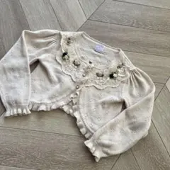 フリル&レース　ボレロ　アクシーズ　キッズ　カーディガン