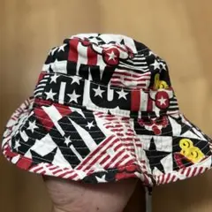 総柄 チャンピオン バケットハット made in usa バイカー ビンテージ
