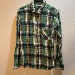 SEVENDAYS=SUNDAY 長袖ネルシャツ グリーン系