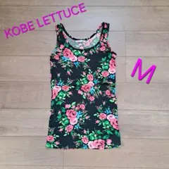 KOBE LETTUCE★ 神戸レタス 花柄タンクトップ ブラック Mサイズのサムネイル