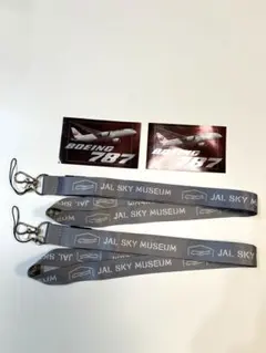 JAL SKY MUSEUM ネックストラップボーイング787 ステッカーセットのサムネイル