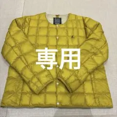 グラミチ×TAION/クルーネックダウン/マスタード/XLサイズ