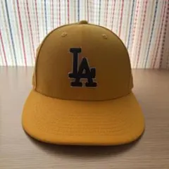 NEWERA キャップ LP 59FIFTY LA イエロー サイドパッチ