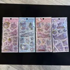 国内正規品　サンリオ キラキラカプセルシール 4種セット