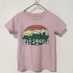 パタゴニア 山 カットソー Tシャツ 半袖 3T ピンク　綿 アウトドアキャンプのサムネイル