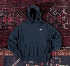 M*s様 NIKE ナイキ ワンポイントロゴ プルオーバー パーカー ブラック