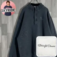 ストレートダウン プルオーバースウェット ビッグシルエット XXL グレー 古着