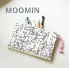 ムーミン プリント＆手刺繍ポーチ・ニョロニョロがいっぱいのサムネイル