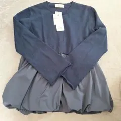 【新品未使用】OPAQUE.CLIP バルーンペプラムドッキングニット