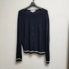 ユニクロ　INES 　リネン混3Dカーディガン　黒　Lサイズ