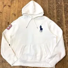 Ralph Lauren ビッグポニー刺繍 フード内側サーマル パーカー XL