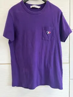 MAISON KITSUNÉ Tシャツ パープル S