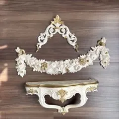 イタリア製 バロック風 壁掛け棚