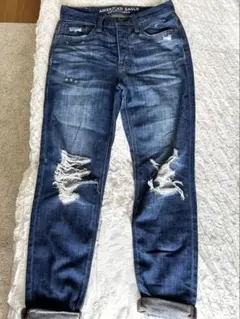 AMERICAN EAGLE ダメージジーンズ デニム XS