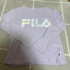 子供　キッズ　女の子　120 トップス　長袖　FILA ロンT ラベンダー
