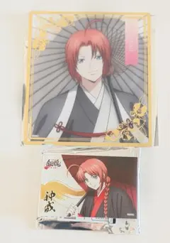 銀魂　椿の花　クリア色紙　ブシロード　アクリルブロック　テレ東　緋　神威