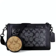 極美品 コーチ COACH シグネチャー ホールデン クロスボディ