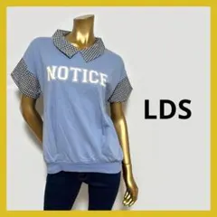 新品タグ付き LDS 襟付き 重ね着風 トップス F ギンガムチェック
