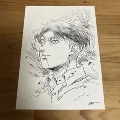 劇場版　進撃の巨人　映画　特典　ビジュアルカード　リヴァイ　１枚　ポストカード