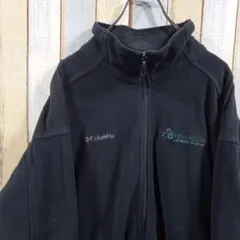 6-302☆コロンビア☆フリースジャケット☆企業ロゴ刺繍☆XXL